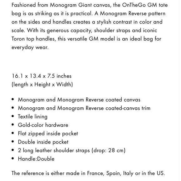 Louis Vuitton On The Go GM Tote Monogram - Picture 4 of 13